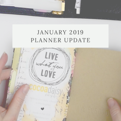 January 2019 Planner Update